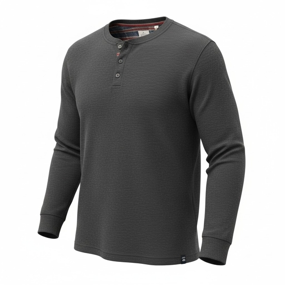Copper & Oak Other - Copper & Oak -NWOT Gray Long Sleeve Henley, Lite Weight Sweatshirt XXL